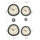 Horloge Murale Ovale En Bois De Noyer À Pendule Oscillante Grande Taille Silencieuse Et Décorative - www.yonis-shop.com