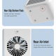 Rafraîchisseur D’Air De Bureau Avec Brumisation Réservoir 500 Ml Et Batterie 1800 Mah - www.yonis-shop.com