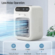 Rafraîchisseur D’Air De Bureau Avec Brumisation Réservoir 500 Ml Et Batterie 1800 Mah - www.yonis-shop.com