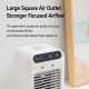 Rafraîchisseur D’Air De Bureau Avec Brumisation Réservoir 500 Ml Et Batterie 1800 Mah - www.yonis-shop.com