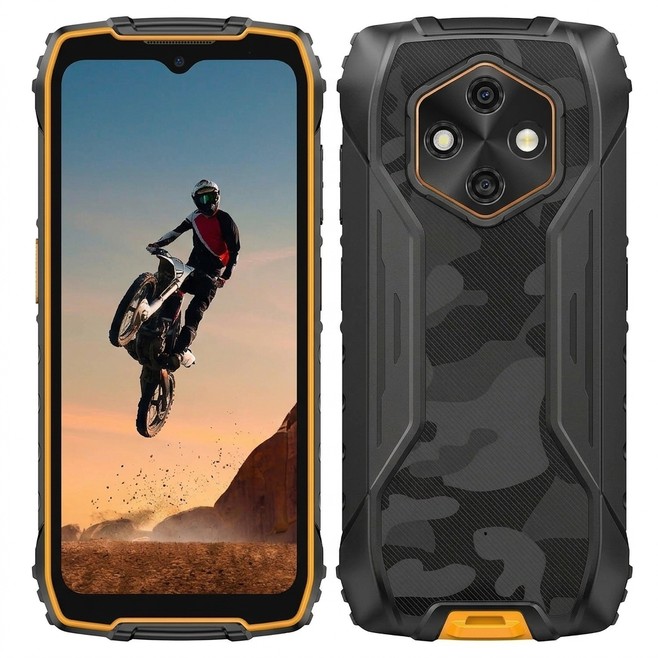 Smartphone Renforcé IP68 IP69K Android 16 8 Go 128 Go Batterie 10200 mAh Écran 6.56 Pouces 120 Hz 4G NFC - www.yonis-shop.com