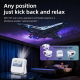 Vidéoprojecteur LED Compact Home Cinéma Full HD 1080p Android 13 WiFi 6 Auto Focus Support 4K Rotation 180° - www.yonis-shop.com