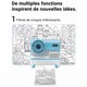 Appareil Photo Instantané Pour Enfants 48MP Avec Impression Thermique Noir Et Blanc Filtres Créatifs Vidéo Et Stylo Couleur -...