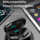 Écouteurs Bluetooth Sport Étanches Affichage LED Digital Sans Fil - www.yonis-shop.com