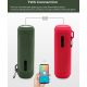 Enceinte Bluetooth Étanche Avec Poignée Mousqueton Lampe SOS TWS Autonomie 7h Support Carte TF FM Aux USB - www.yonis-shop.com