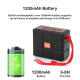 Enceinte Bluetooth Portable Multifonction Avec LED Lumineuse Support Carte TF Radio FM AUX USB Son Clair Batterie Durable - w...