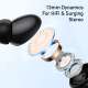 Ecouteurs Bluetooth Anti-Bruit Avec Micro Double Et Couleur Menthe Verte - www.yonis-shop.com