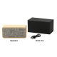 Enceinte Bluetooth Bois Double Haut-Parleur Autonomie Étendue Basses Profondes Anti-Dérapant Waterproof - www.yonis-shop.com