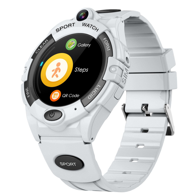 Montre Connectée Sport 1.28 Pouces IP67 Bluetooth Appels GPS Notifications Cardiaques Tension Artérielle Blanc - www.yonis-sh...