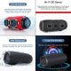 Enceinte Bluetooth Portable Colonne Stéréo 360° IPX5 Etanche Avec Sangle Ajustable Fonction Mains-Libres Et Radio FM - www.yo...