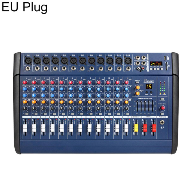 Table De Mixage Amplifiée Professionnelle 12 Canaux Bluetooth 250 W x 2 Avec Effets Numériques Et Enregistrement USB - www.yo...