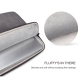 Sacoche Ordinateur Portable 13.3 Pouces Élégante En Peau De Mouton Gris Anti-Choc Et Légère - www.yonis-shop.com