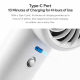 Ventilateur Portable 100 Vitesses Batterie 5000mAh Charge Rapide USB Type-C Affichage LED Haute Définition - www.yonis-shop.com