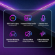 Microphone Condensateur De Bureau À Réduction De Bruit Cardioïde RGB USB Type C 192 KHz 24 Bits Avec Écoute Casque - www.yoni...
