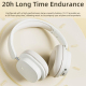 Casque Audio Sans Fil Pliable Haute Définition Réduction De Bruit Pour Gaming Avec Micro Bluetooth 5.3 20 Heures D'Autonomie ...