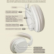 Casque Audio Sans Fil Pliable Haute Définition Réduction De Bruit Pour Gaming Avec Micro Bluetooth 5.3 20 Heures D'Autonomie ...