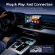 Adaptateur Sans Fil CarPlay Et Android Auto 2 En 1 Pour Connexion USB Filaire Plug And Play Compact 1080P USB-A USB-C - www.y...