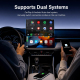 Adaptateur Sans Fil CarPlay Et Android Auto 2 En 1 Pour Connexion USB Filaire Plug And Play Compact 1080P USB-A USB-C - www.y...