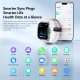 Montre Connectée Bluetooth Pour Suivi Santé Et Sport Écran AMOLED Incurvé 2,06 Pouces 100 Modes Sport Autonomie 5 À 7 Jours -...