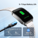 Montre Connectée Bluetooth Pour Suivi Santé Et Sport Écran AMOLED Incurvé 2,06 Pouces 100 Modes Sport Autonomie 5 À 7 Jours -...