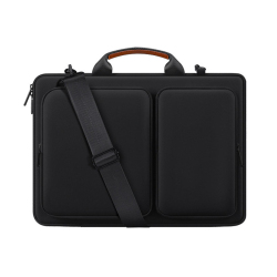 Sacoche Pour Ordinateur Portable 14 Pouces Déperlante Rembourrée Antichoc Avec Bandoulière Et Sangle Pour Valise