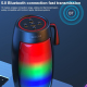 Enceinte Bluetooth 5W Puissante Basses Profondes Son Live Éclairage RGB Autonomie 90 Min TWS Portable - www.yonis-shop.com