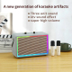 Enceinte Bluetooth Rétro Avec Effets Lumineux Colorés Et Microphone Haute Définition Son Puissant Et Connexion Stable - www.y...