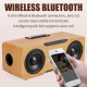 Enceinte Bluetooth Multifonction Réveil Design Bois Son 3D Puissance 24W Batterie Longue Durée - www.yonis-shop.com