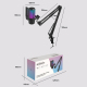 Microphone Condensateur Cardioïde À Réduction De Bruit Avec Éclairage RGB USB Type C Et Support Articulé - www.yonis-shop.com