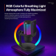Microphone Condensateur Cardioïde À Réduction De Bruit Avec Éclairage RGB USB Type C Et Support Articulé - www.yonis-shop.com