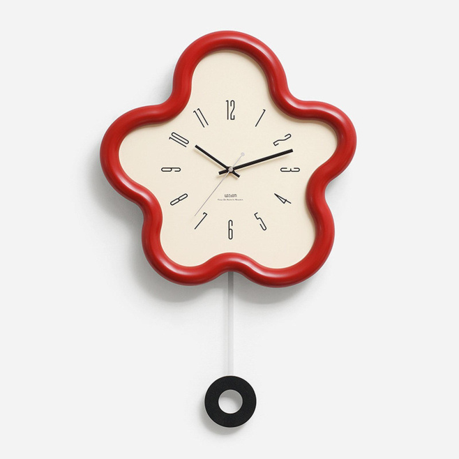 Horloge Murale Décorative Fleurie Silencieuse À Quartz Crème Pose Sans Perçage Pour Salon Chambre Ou Chambre D’Enfant - www.y...