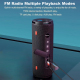 Enceinte Bluetooth 3D Stéréo Portable Subwoofer 10W Avec Lumière LED RGB Support FM Carte TF Appels Clairs - www.yonis-shop.com