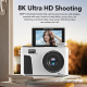 Caméra Numérique 8K Pour Vlog Avec Autofocus Zoom Numérique 18x WiFi Écran IPS 3 Pouces - www.yonis-shop.com
