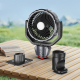 Ventilateur Portable Rechargeable Pour Extérieur Avec Lampe LED Télécommande 4 Vitesses Batterie 4000 mAh