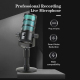 Microphone RGB Haute Qualité Pour Streaming Gaming Avec Réduction De Bruit Et Compatibilité Universelle - www.yonis-shop.com