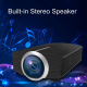 Videoprojecteur LED HD 1200 Lumens Support HDMI VGA AV TF USB Home Cinema 800x480 30-130 Pouces - www.yonis-shop.com