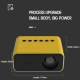Videoprojecteur LED HD Portable 1080P Mini Home Theatre Avec Télécommande et Adaptateur Ultra Compact et Silencieux - www.yon...
