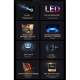 Videoprojecteur LED HD Portable 1080P Mini Home Theatre Avec Télécommande et Adaptateur Ultra Compact et Silencieux - www.yon...