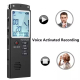 Dictaphone Intelligent HD Réducteur De Bruit Avec Lecteur MP3 Mémoire 8GB Noir Haute Qualité D'Enregistrement Et Lecture Sans...