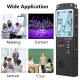 Dictaphone Intelligent HD Réducteur De Bruit Avec Lecteur MP3 Mémoire 8GB Noir Haute Qualité D'Enregistrement Et Lecture Sans...