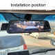 Dashcam HD WIFI Triple Caméra Avec Système D'angle Mort Droit Écran Tactile 10 Pouces Enregistrement Haute Définition - www.y...