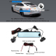 Dashcam HD WIFI Triple Caméra Avec Système D'angle Mort Droit Écran Tactile 10 Pouces Enregistrement Haute Définition - www.y...