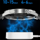 Montre Connectée Sportive Étanche Avec Appels NFC et Suivi Santé Écran HD Noir Silicone - www.yonis-shop.com