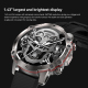 Montre Connectée IP67 Étanche BT5.1 Écran 1.43 Pouces Appels Voix Moniteur Santé Bracelet Silicone - www.yonis-shop.com