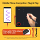 Tablette Graphique Haute Précision Connectée Mobile Compatibilité Multi-Systèmes Sensibilité Pression 8192 Niveaux Zone Large...