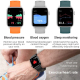 Montre Connectée Sport SE02Suivi Santé Complet et Écran HD Tactile Étanche IP68 avec Moniteur Cardiaque et Sommeil - www.yoni...