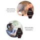 Montre Connectée Intelligente 1.3 Pouces TFT Bluetooth Santé et Fitness Suivi du Sommeil et Rappel Sédentaire Compatible iOS ...