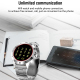 Montre Connectée Intelligente 1.3 Pouces TFT Bluetooth Support Moniteur de Fréquence Cardiaque Podomètre et Rappel de Sédenta...