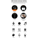 Montre Connectée Intelligente 1.3 Pouces TFT Bluetooth Support Moniteur de Fréquence Cardiaque Podomètre et Rappel de Sédenta...