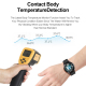 Montre Connectée Étanche IP67 Avec Écran TFT 1.28 Pouces Surveillance Température Sommeil Fréquence Cardiaque Compatible Andr...